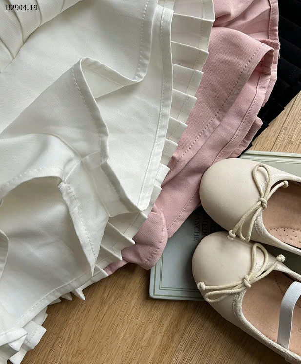 CHÂN VÁY XẾP LY 2 TẦNG AMBB-sỉ Sz 90-150 : 140k                 Sz 160 : 160k