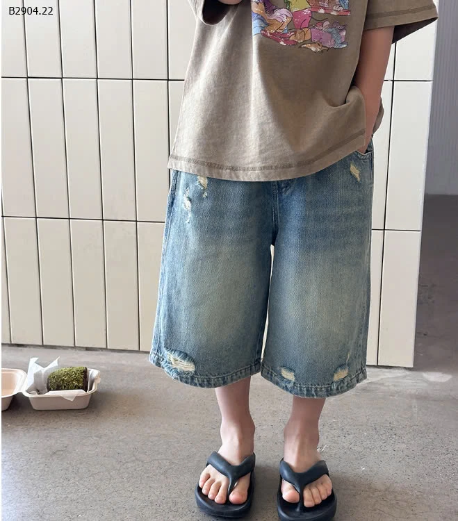 Quần sooc jean ambb cho bé-sỉ sz 90-150 : 164k                 sz 160 : 178k 