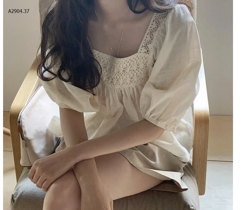 ÁO TAY BỒNG PHỐI REN CHO NỮ-sỉ 103k