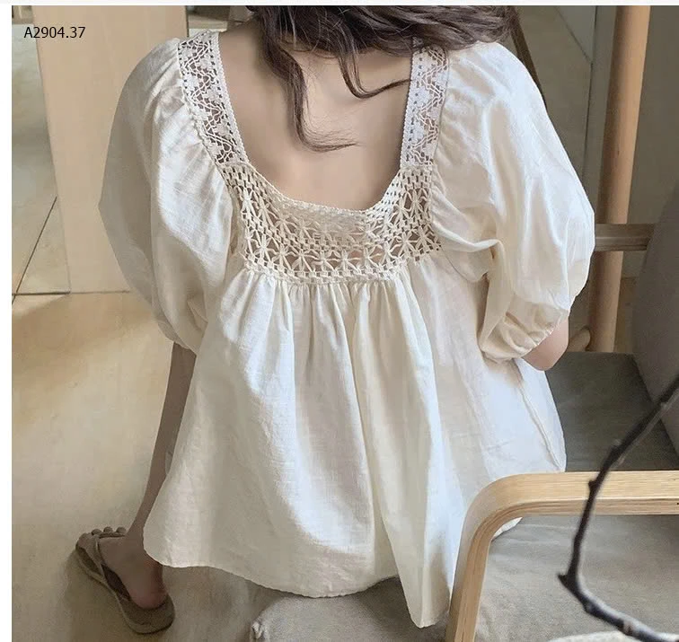 ÁO TAY BỒNG PHỐI REN CHO NỮ-sỉ 103k