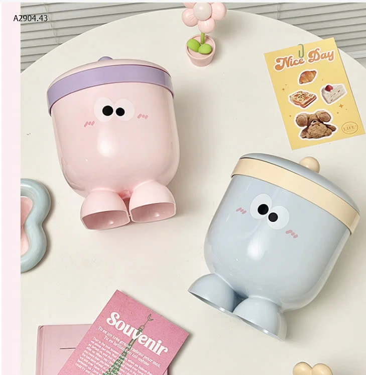 THÙNG ĐỰNG RÁC MINI ĐỂ BÀN-sỉ 75k/set 2c mix màu