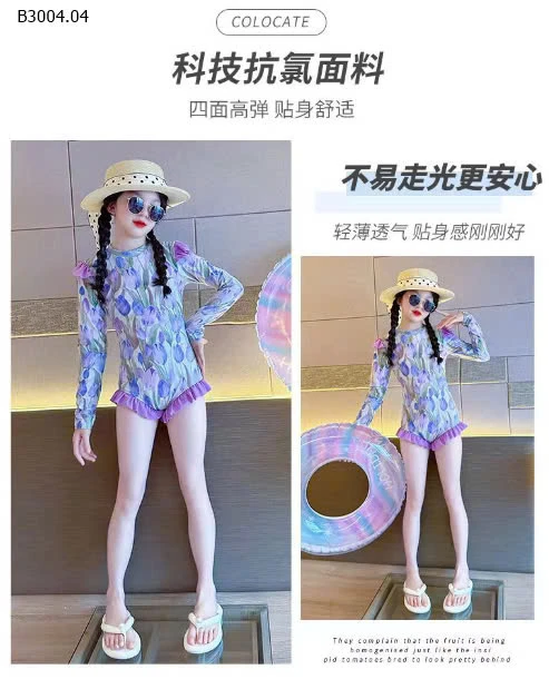 BỘ BƠI LIỀN THÂN DÀI TAY CHO BG -sỉ 162k