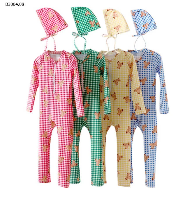 BỘ BƠI DÀI KÈM MŨ -sỉ 130k