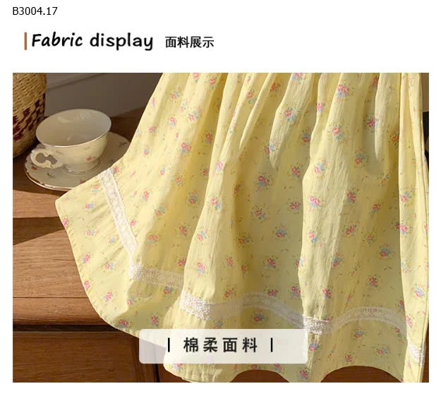 VÁY HOA NHÍ CỔ SEN BÉ GÁI -sỉ 170k