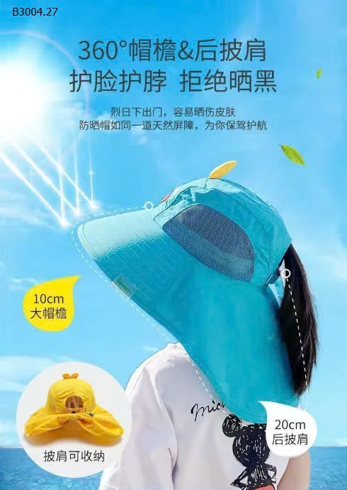 MŨ CHỐNG NẮNG THOÁNG KHÍ CHO BÉ -sỉ 70k