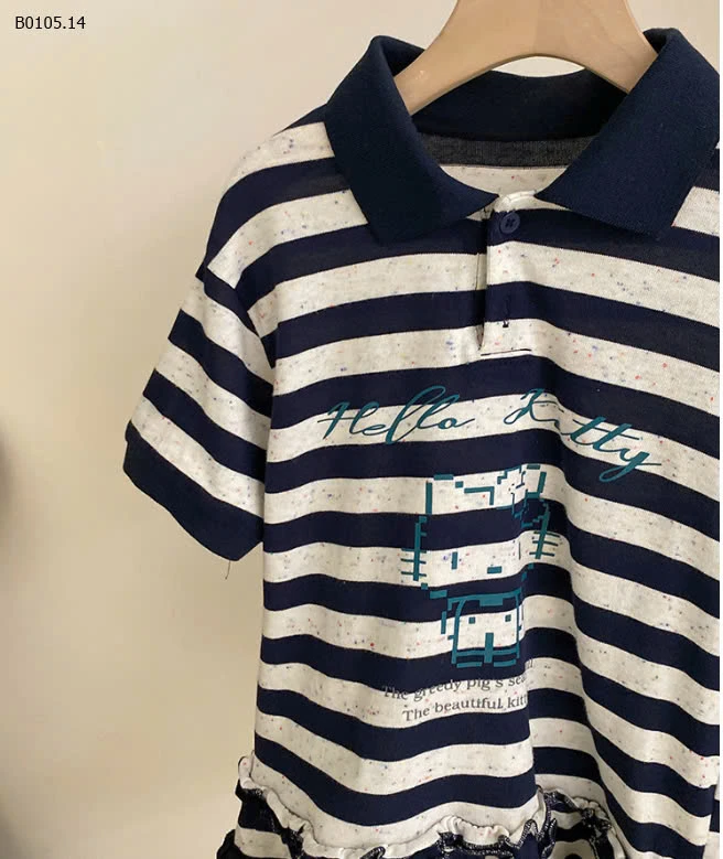 VÁY KẺ HELLO KITTY CHO BG-sỉ 186k