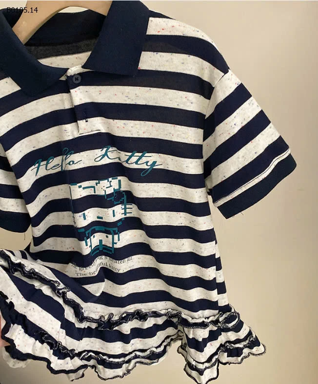 VÁY KẺ HELLO KITTY CHO BG-sỉ 186k