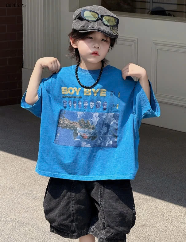 ÁO THUN XANH BOY BEY-sỉ 155k