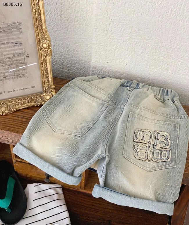 QUẦN SHORT JEAN CHỮ B-sỉ 150k