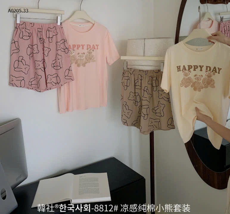 SET BỘ NGỦ GẤU HAPPY DAY -sỉ 170k