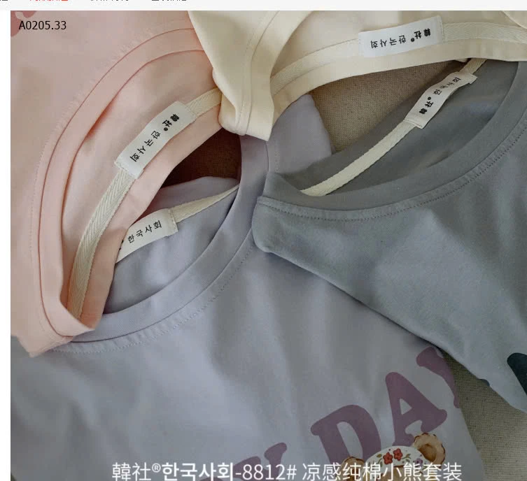 SET BỘ NGỦ GẤU HAPPY DAY -sỉ 170k