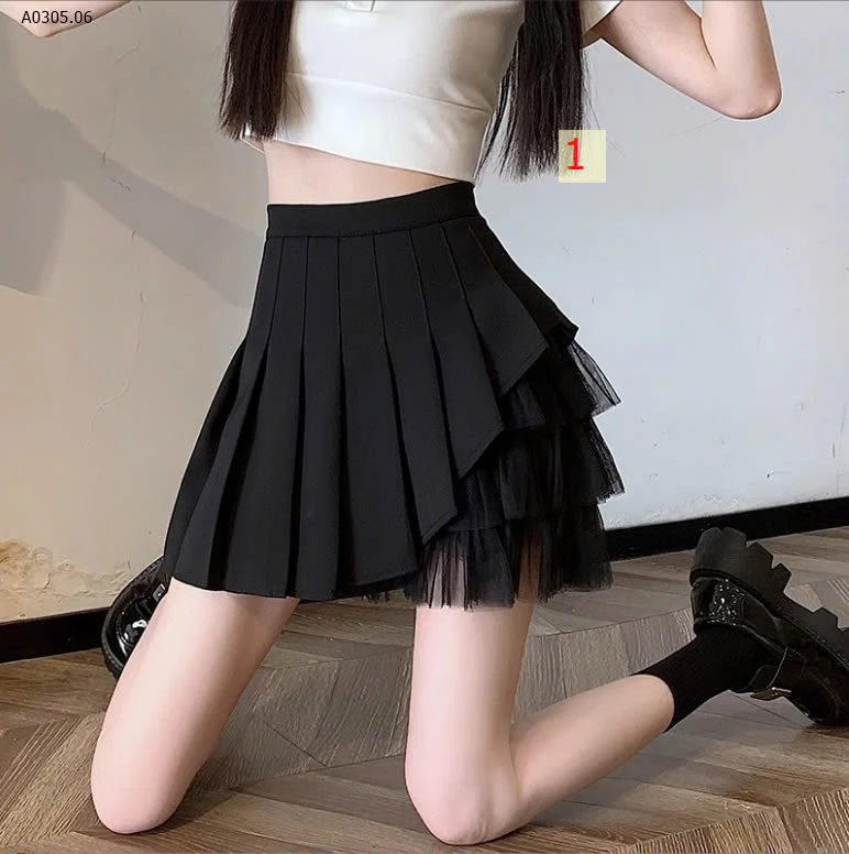 CHÂN VÁY XẾP LY PHỐI REN-sỉ 120k