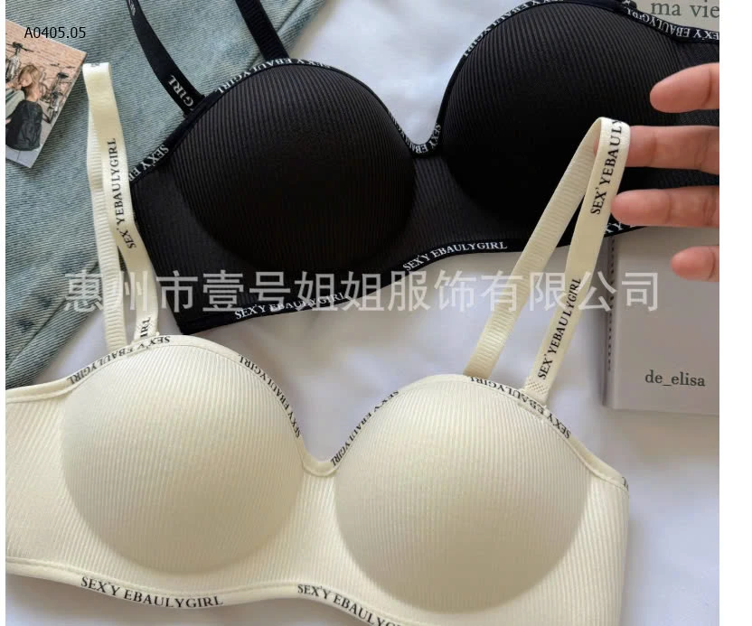 ÁO BRA VIỀN CHỮ QUẢ NGANG CÓ ĐỆM NGỰC -sỉ 55k
