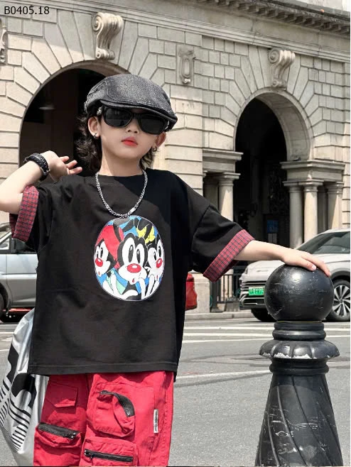 ÁO MICKEY MIX SHORT ĐỎ-sỉ Áo : 120k           Quần : 162k 