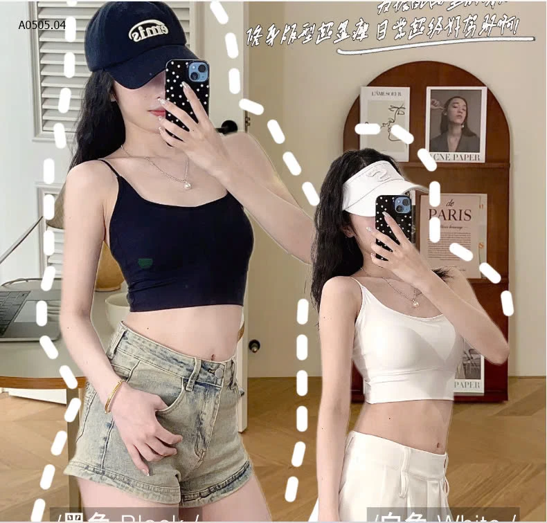 ÁO BRA DÂY MẢNH ĐAN CHÉO LƯNG-sỉ 104k