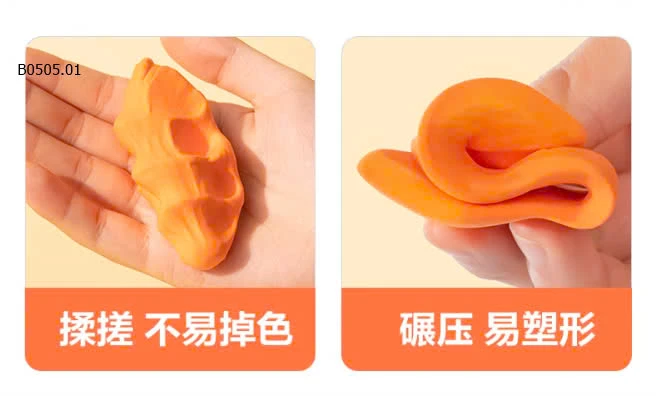 HỘP ĐẤT NẶN 24 MÀU DELI cho bé  -sỉ 70k