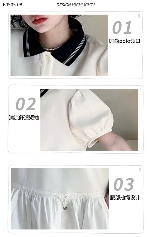 VÁY POLO THỜI TRANG BG-sỉ 230k