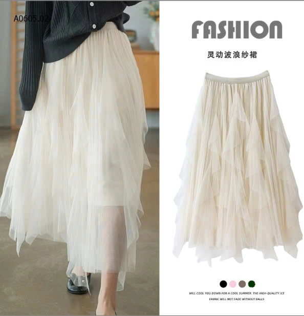 CHÂN VÁY PHỐI LƯỚI DÁNG DÀI ANNAsỉ 139k