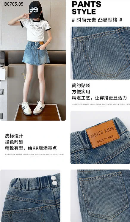 QUẦN VÁY DENIM BÉ GÁI -sỉ 137K