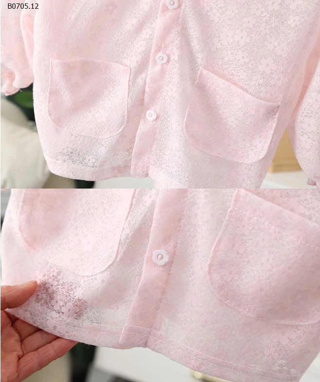 ÁO KHOÁC MỎNG TAI THỎ CHO BÉ GÁI-sỉ 80k