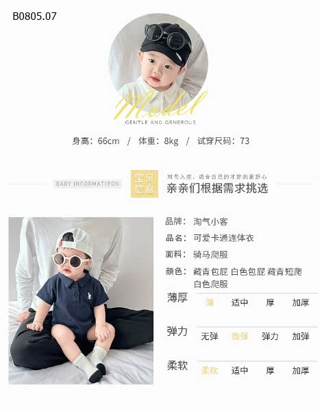 BODY CỔ POLO CHO BÉ -sỉ Số 1,2 : 110k            Số 3,4 : 120k 