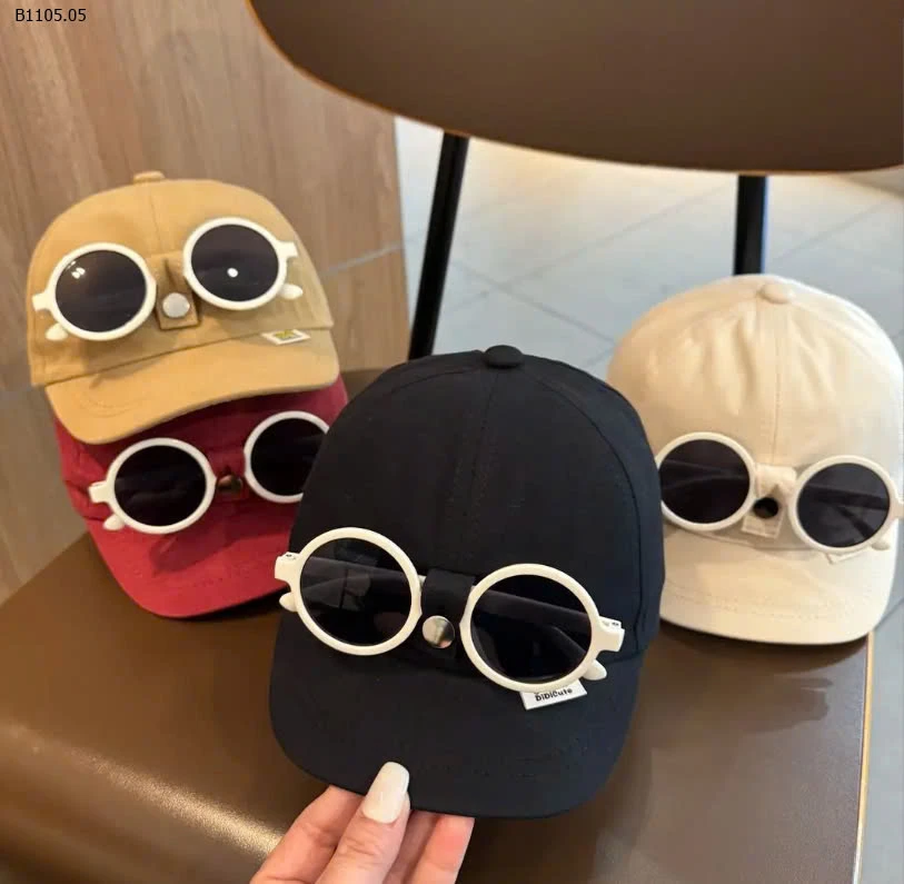 MŨ LƯỠI TRAI KÈM KÍNH CUTE  - sỉ 52k