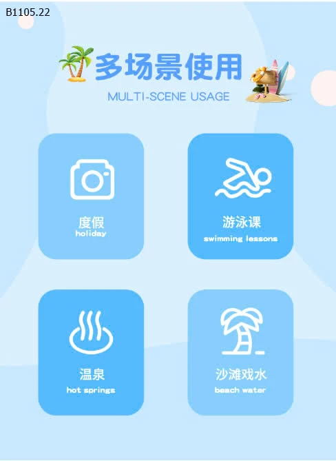 ĐỒ BƠI  YUKE AUTH Chất liệu thoáng k giữ nước-Sỉ 176k