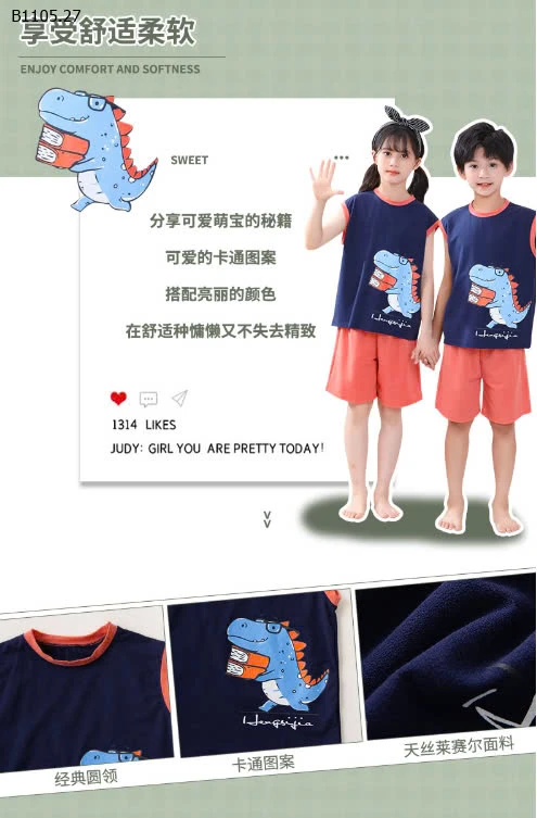 BỘ BALO COTTON SZ ĐẠI BT BG -Giá sỉ như sau: Size 100-130: 78K/1b Size 140-170: 89k/1b 