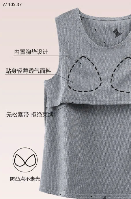 Bộ ngủ kèm miếng đệm ngực  - sỉ 127k