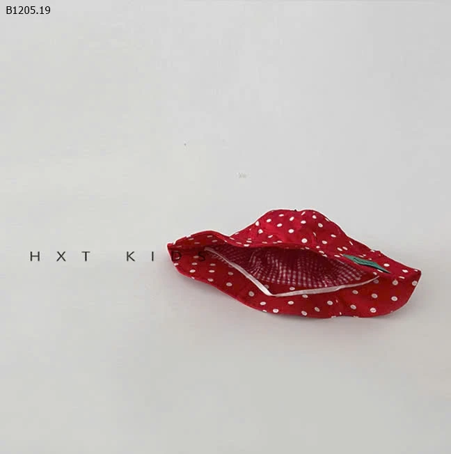 MŨ VÀNH TRÒN DÂU TÂY ĐỎ CHO BÉ yêu   - sỉ 77k