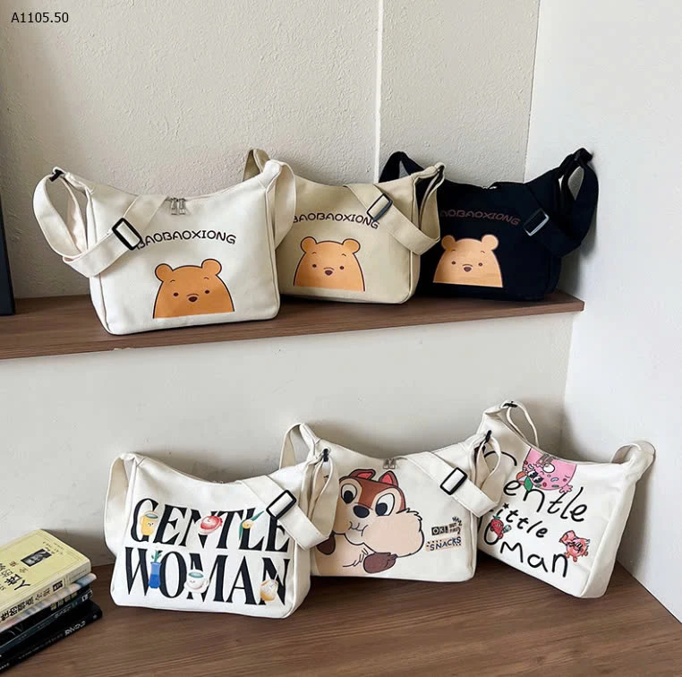 TÚI VẢI ĐEO VAI  - sỉ 80k