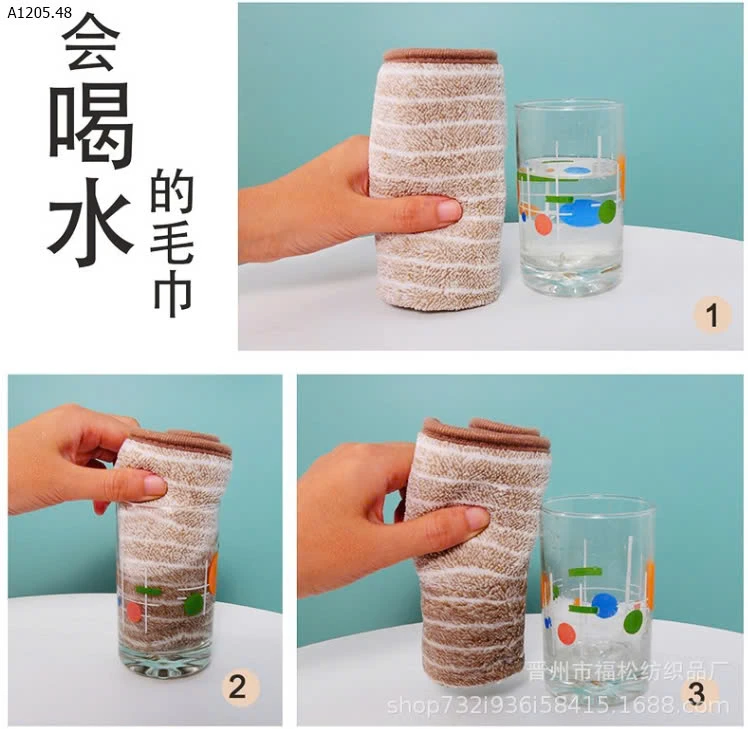 SET 20C KHĂN LAU ĐA NĂNG - sỉ 83k/set 20c mix màu