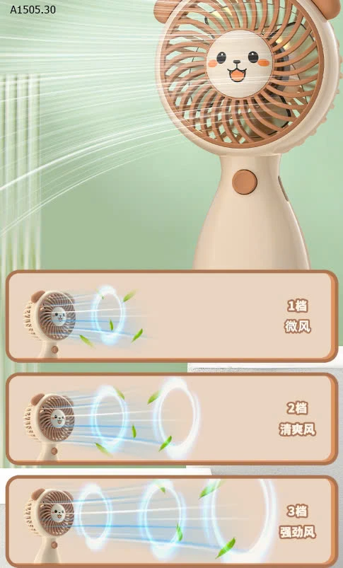 QUẠT TÍCH ĐIỆN MINI CẦM TAY DỄ THƯƠNG  - sỉ 58k