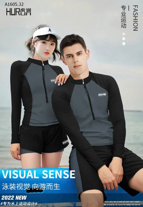 BỘ BƠI DÀI TAY NAM NỮ-sỉ Bộ nam : 151k / Bộ nữ : 146k