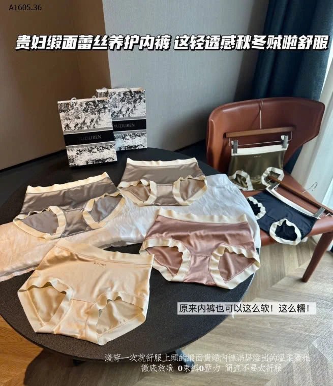 SET 6C QUẦN LÓT BĂNG LỤA NỮ-sỉ 123k