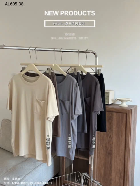 SET BỘ MẶC NHÀ TÚI NGỰC CHO NAM-sỉ 223k