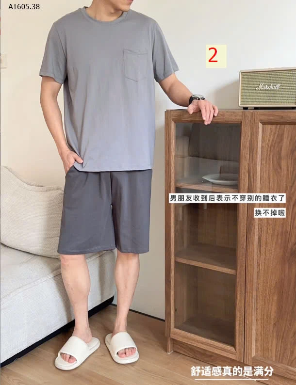 SET BỘ MẶC NHÀ TÚI NGỰC CHO NAM-sỉ 223k