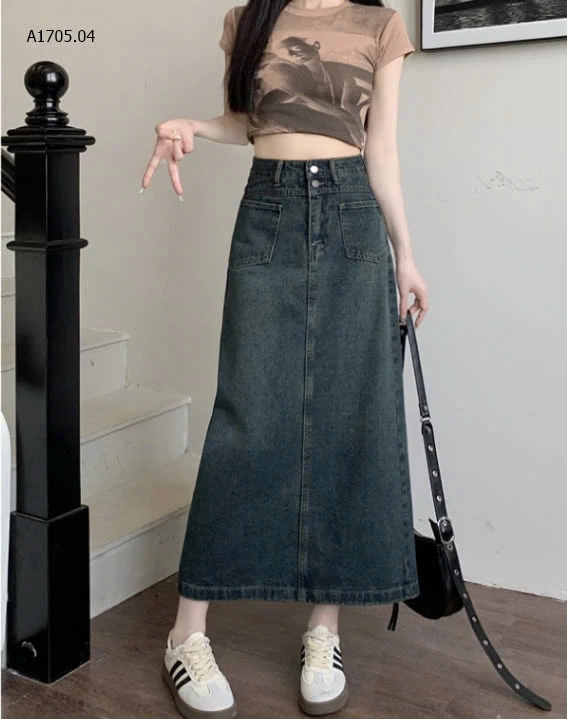 CHÂN VÁY JEAN DÁNG DÀI NỮ -sỉ 170k