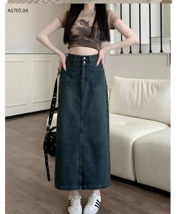 CHÂN VÁY JEAN DÁNG DÀI NỮ -sỉ 170k