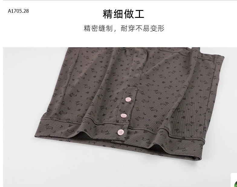 SET BỘ NGỦ CỘC TAY HỌA TIẾT NỮ-sỉ 133k