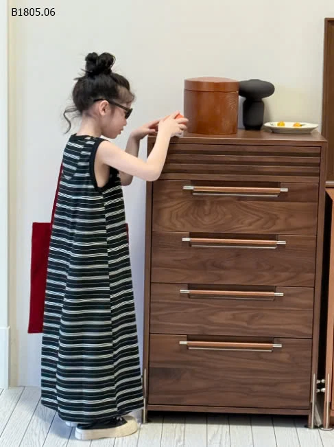 Váy suông kẻ dáng dài  BG  -Sỉ 175k