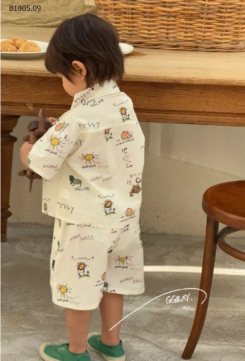 Sét bộ sơ mi cho BT Lanxi -Sỉ 164k