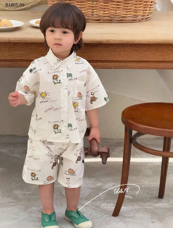 Sét bộ sơ mi cho BT Lanxi -Sỉ 164k