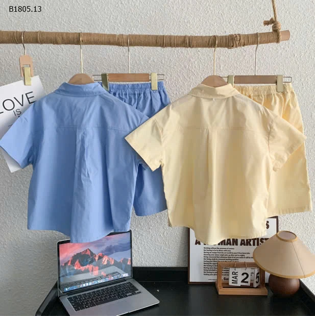 SET BỘ SƠ MI NHÀ AOA CHO BÉ TRAI-Sỉ 259k