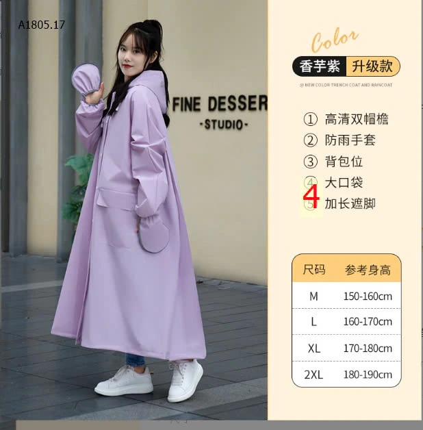 ÁO MƯA CHO NỮ MẪU MỚI- sỉ 138k
