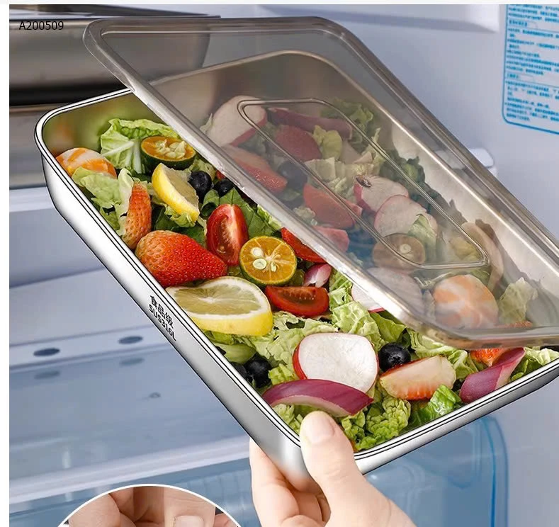  SET  5 HỘP INOX KÈM NẮP NHỰA - Size 13,5 x 6 x 10cm-Sỉ 40k/ set