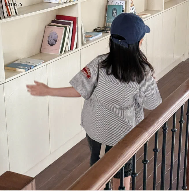 ÁO SƠ MI DENIM PHỐI CỔ  ADBABY- sỉ 183k