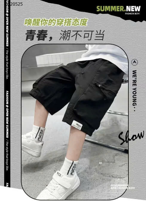 QUẦN SHORT TÚI HỘP BÉ TRAI -Sỉ 103k 