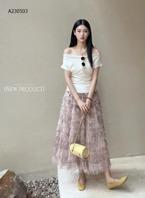 CHÂN VÁY VOAN TẦNG CÔNG CHÚA ANNA - si 208k