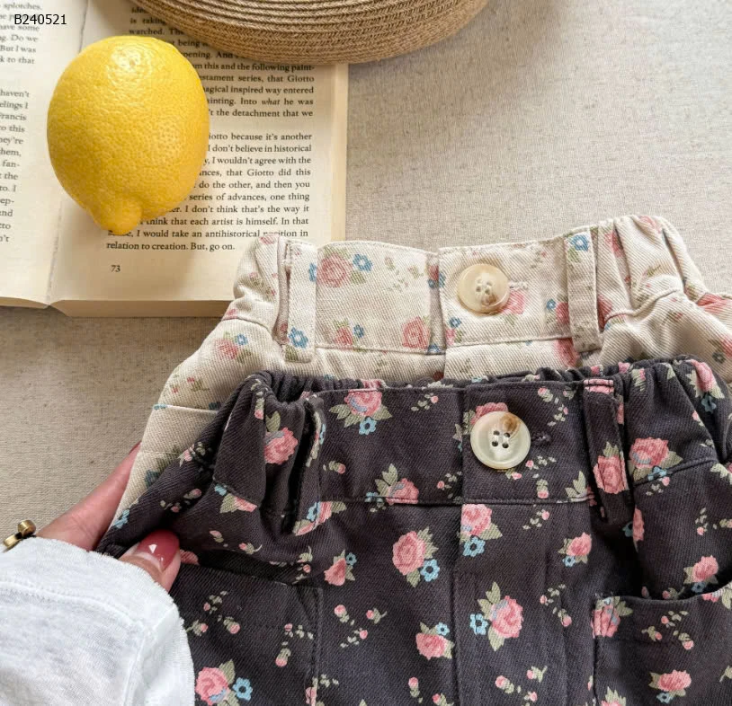  QUẦN SHORT HOA HỒNG CẠP CAO CHO BÉ GÁI - sỉ 139k